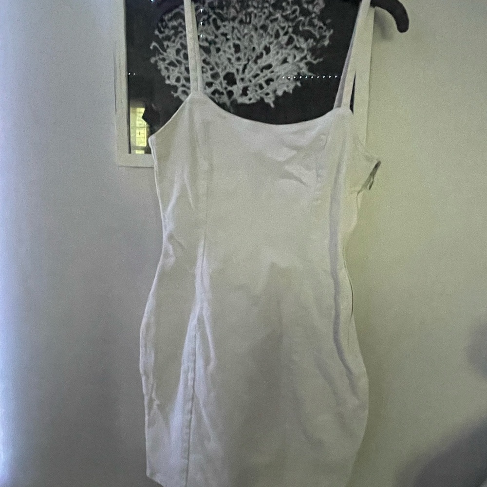 White body con dress